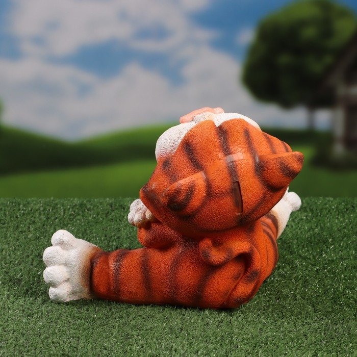 Садовая фигура Садовая фигура "Кот" рыжий, 22х33см