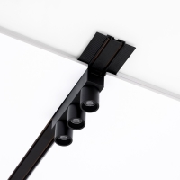 Шинопровод магнитный встраиваемый ультратонкий ULTRA "Слим-100" 2жильный черный 200см Шинопровод магнитный встраиваемый ультратонкий ULTRA "Слим-100" 2жильный черный 200см