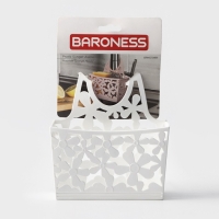 Подставка для губки «Гармония», 13×18×6 см, цвет белый Подставка для губки «Гармония», 13×18×6 см, цвет белый