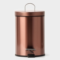 Ведро мусорное с педалью St&ouml;lz, 3 л, нержавеющая сталь, цвет бронзовый