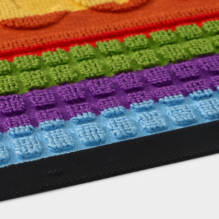 Коврик влаговпитывающий придверный с окантовкой Доляна &laquo;Welcome. Стандарт&raquo;, 40&times;60 см, цвет МИКС