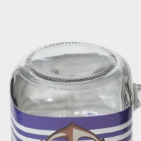 Кружка стеклянная с крышкой и трубочкой Доляна «Моряк», 450 мл, 10×7,5×13 см Кружка стеклянная с крышкой и трубочкой Доляна «Моряк», 450 мл, 10×7,5×13 см