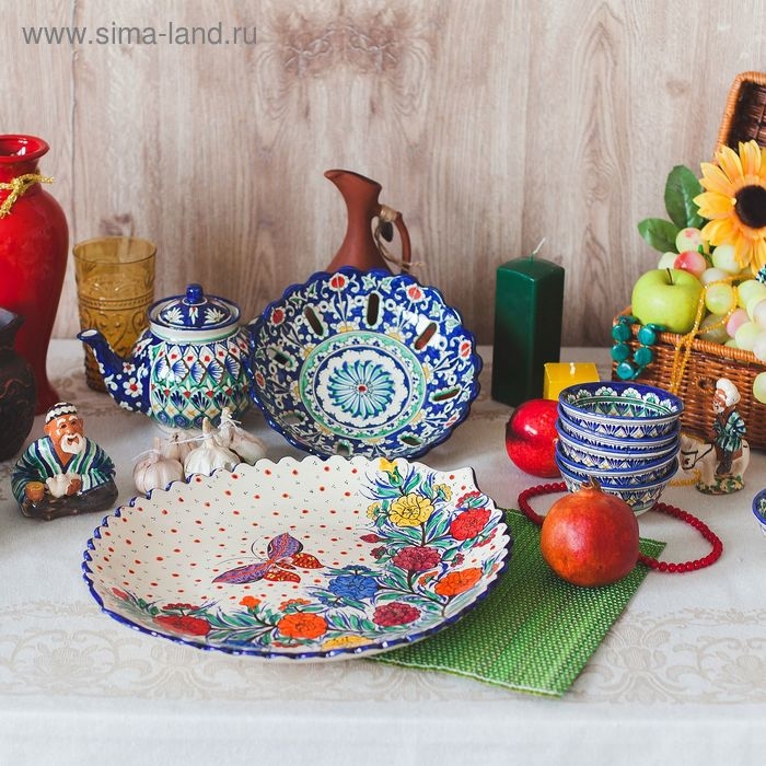 Ляган &laquo;Лето&raquo; в форме листка, 41 см