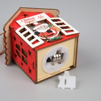 Ёлочная игрушка «Дед Мороз с подарками», от батареек, свечение тёплое белое Ёлочная игрушка «Дед Мороз с подарками», от батареек, свечение тёплое белое