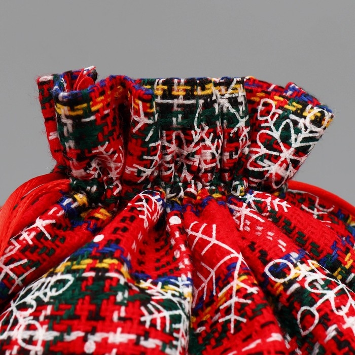 Мешочек подарочный холща &laquo;Подарок для тебя&raquo;, снежинки, 30 х 40 см +/- 1.5 см, Новый год