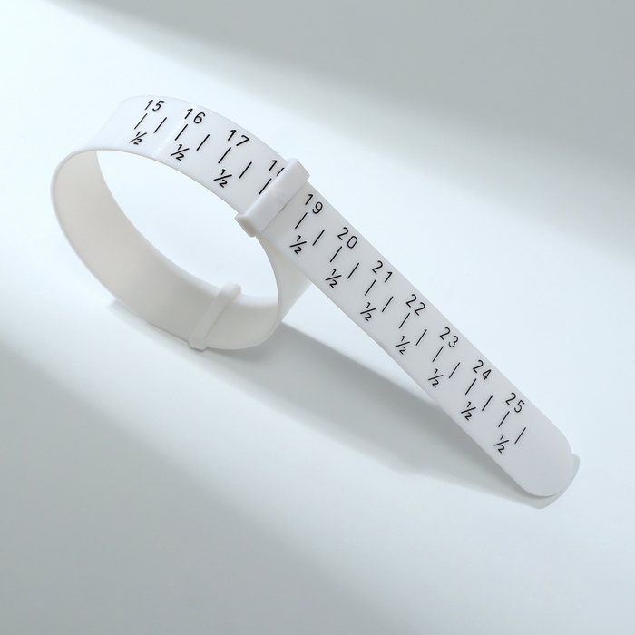 Прибор для измерения размера браслета &laquo;Измерительный браслет&raquo;, 1,6&times;27см, цвет белый
