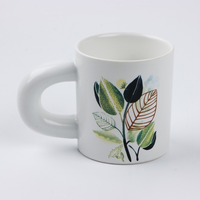 Кружка керамическая &laquo;Листья&raquo;, 300 мл