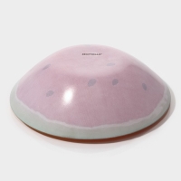 Салатник стеклянный Доляна &laquo;Сладкий арбуз&raquo;, 600 мл, 18,5&times;5 см, цвет красный