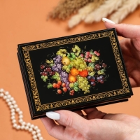 Шкатулка «Натюрморт», 10×14 см, лаковая миниатюра Шкатулка «Натюрморт», 10×14 см, лаковая миниатюра