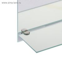 Зеркало &laquo;Райские птицы&raquo;, с пескоструйной графикой и фьюзингом, настенное, с полочкой, 35&times;45