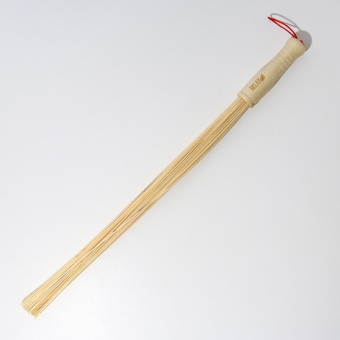 Веник массажный для бани с тонкими прутьями Relax, 57 см Веник массажный для бани с тонкими прутьями Relax, 57 см