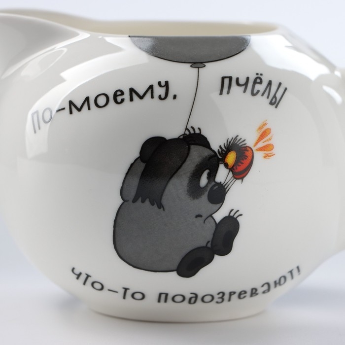 Сливочник фарфоровый &laquo;Винни Пух&raquo;, 430 мл