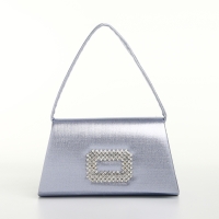 Сумка-клатч на магните, цвет серо-голубой Сумка-клатч на магните, цвет серо-голубой