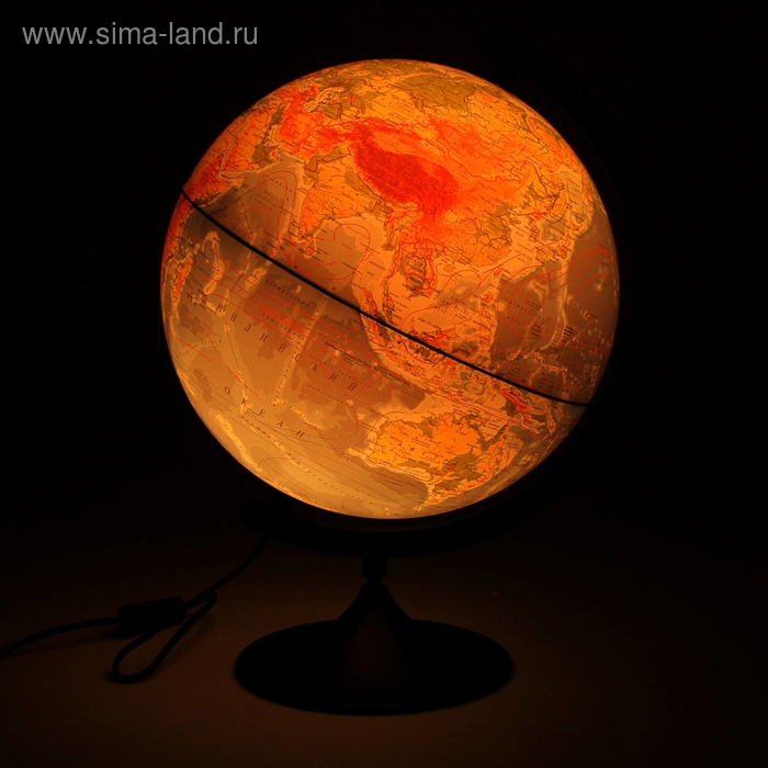 Глoбус физический «Классик», диаметр 320 мм, с подсветкой Глoбус физический «Классик», диаметр 320 мм, с подсветкой