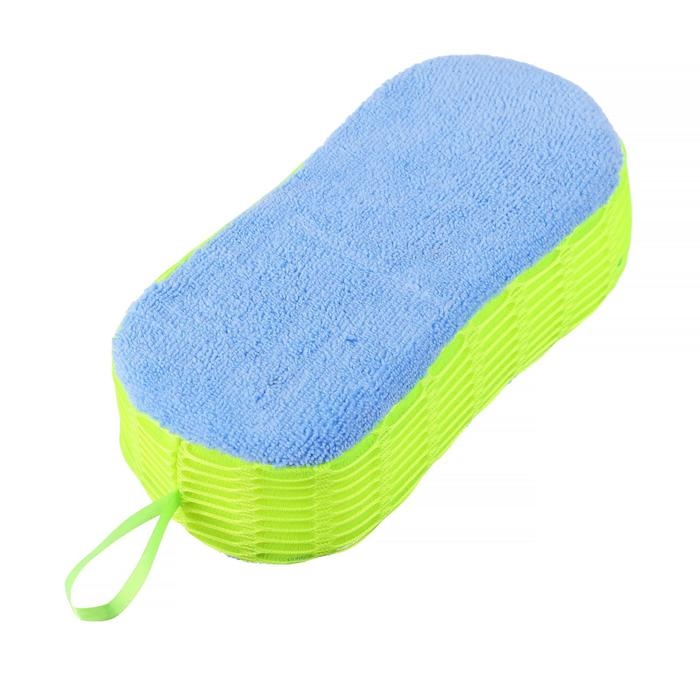 Губка для мытья авто 22&times;11 см, микрофибра