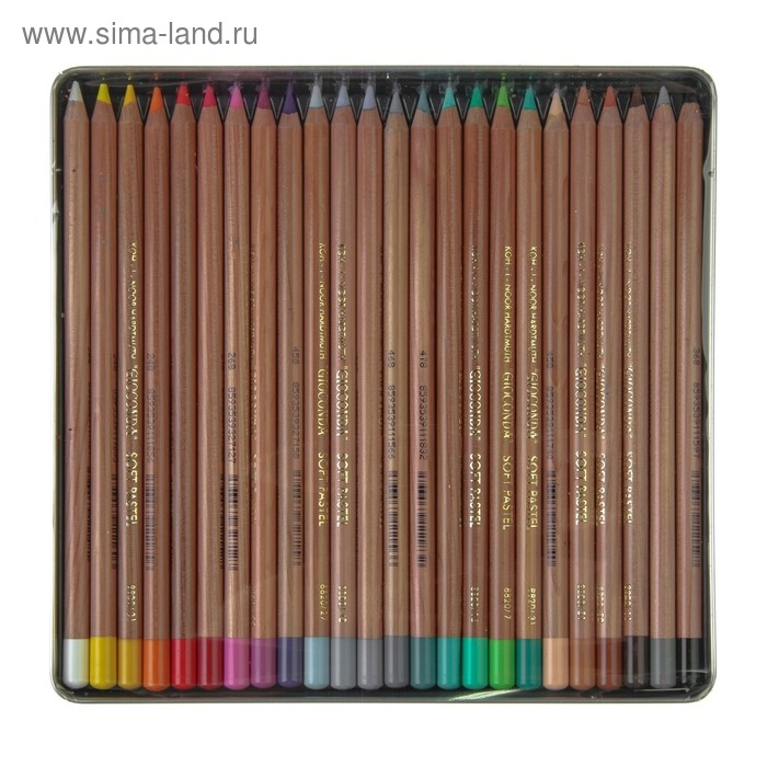Пастель сухая в карандаше набор 24 цветов, Koh-I-Noor Soft GIOCONDA 8828 Пастель сухая в карандаше набор 24 цветов, Koh-I-Noor Soft GIOCONDA 8828