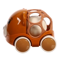 Машинка - погремушка «Мишка», с эластичными элементами, Крошка Я Машинка - погремушка «Мишка», с эластичными элементами, Крошка Я