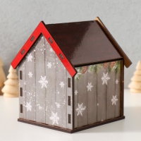 Чайный домик "Новогодние пожелания" 10,5х9,5х12 см МИКС
