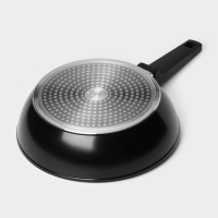 Сковорода Magistro Flame, d=26 см, h=7 см, антипригарное покрытие, индукция, цвет чёрный