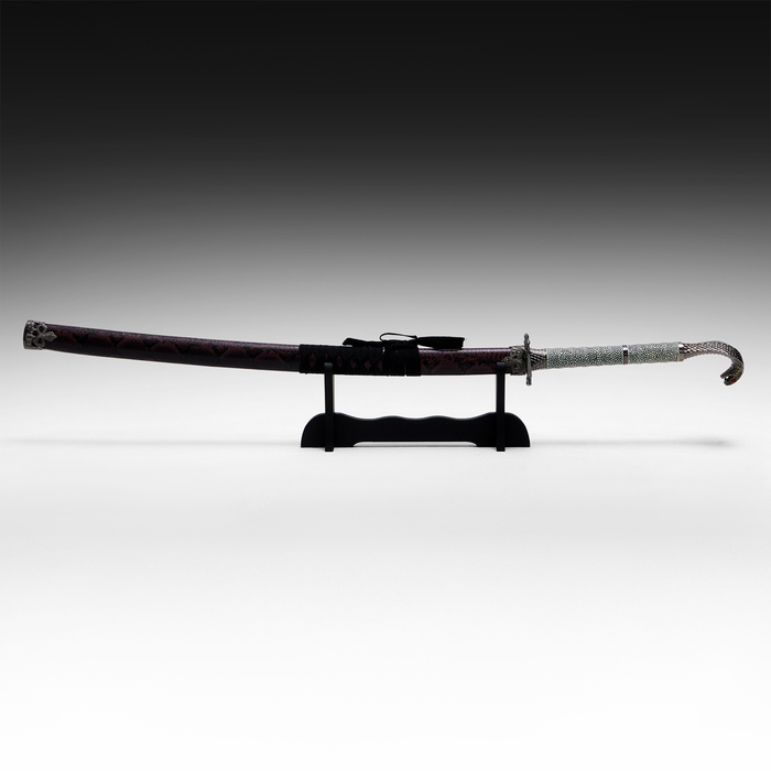 Сувенирное оружие &laquo;Катана Рику&raquo; 107см, рукоять под змеиную кожу
