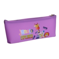 Пенал школьный на молнии "Зверушки", МИКС Пенал школьный на молнии "Зверушки", МИКС
