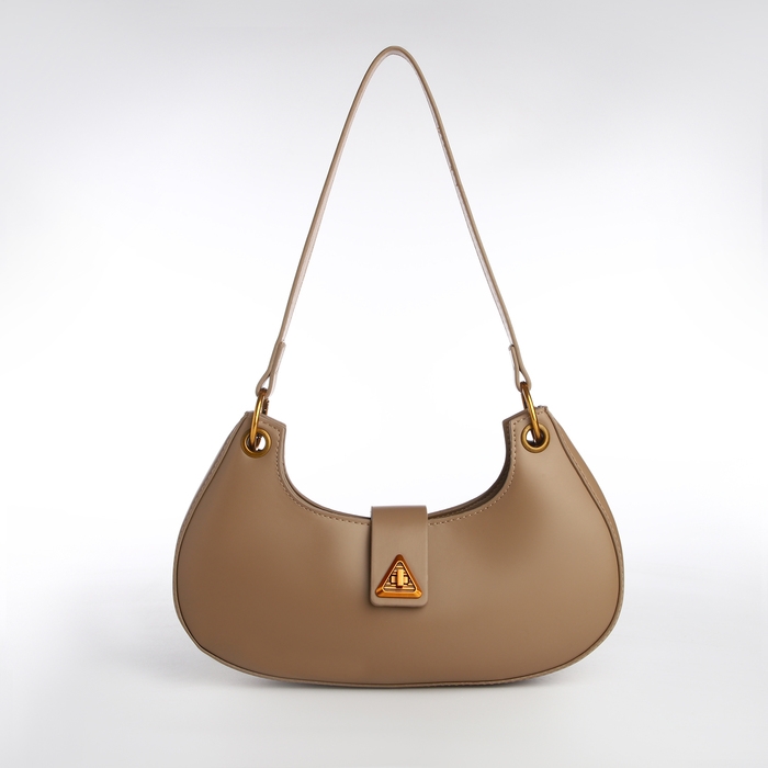 Сумка женская багет на молнии TEXTURA, средний размер, цвет светло-коричневый Сумка женская багет на молнии TEXTURA, средний размер, цвет светло-коричневый