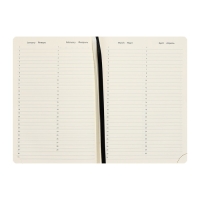 Ежедневник недатированный A5, 160 листов, deVENTE.Klint, твёрдая обложка из искусственной кожи с поролоном, кремовый блок 70 г/м2, чёрный