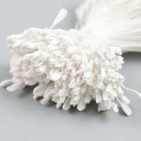 Тычинки для цветов "Белый" набор 360 шт длина 6 см Тычинки для цветов "Белый" набор 360 шт длина 6 см