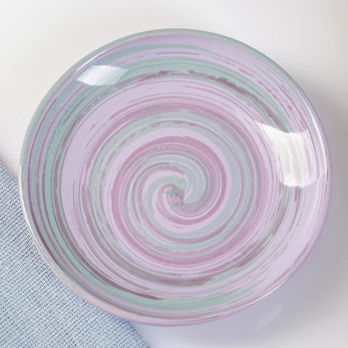 Блюдце "Борисовское" малое, 10х2см, лаванда