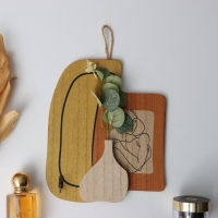 Крючки декоративные дерево "Абстракция. Девушка и цветок в вазе" 1,5х19,5х23,5 см Крючки декоративные дерево "Абстракция. Девушка и цветок в вазе" 1,5х19,5х23,5 см