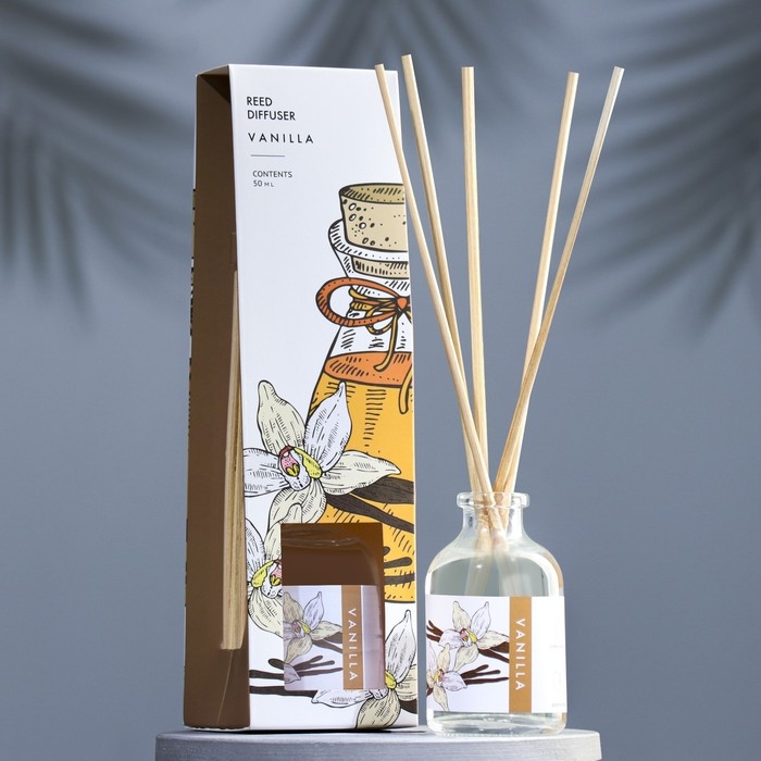 Диффузор ароматический Диффузор ароматический "Vanilla", ваниль, 50 мл