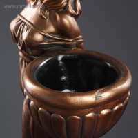 Фигура с кашпо "Девушка в платье",бронза, 1 л/23х36х84 см Фигура с кашпо "Девушка в платье",бронза, 1 л/23х36х84 см