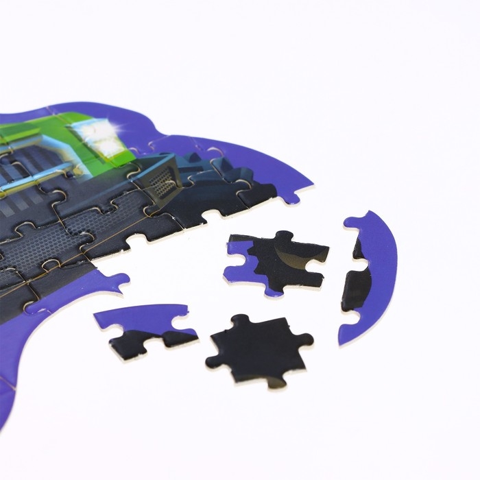 Фигурные пазлы 2 в 1 &laquo;Крутые машины&raquo;