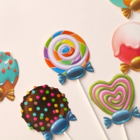 Набор топперов &laquo;Сладости&raquo;, набор 6 шт.