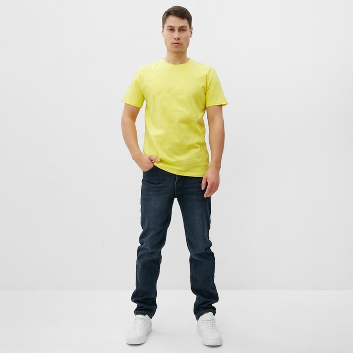 Футболка мужская, цвет жёлтый, размер 56