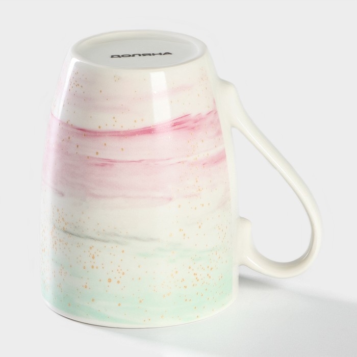 Кружка фарфоровая Доляна «Эбру», 350 мл Кружка фарфоровая Доляна «Эбру», 350 мл