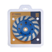 Чашка алмазная зачистная ТУНДРА, TURBO-сегментная, 125 мм Чашка алмазная зачистная ТУНДРА, TURBO-сегментная, 125 мм