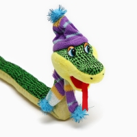 Мягкая игрушка &laquo;Змея&raquo;, зимняя, 72 см, в новогоднем колпаке