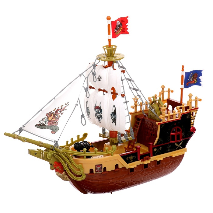 Набор пиратов «Грозный парус», с кораблем и пиратами Набор пиратов «Грозный парус», с кораблем и пиратами