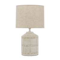 Настольная лампа "Асни" Е14 40Вт бело-серый 19х19х32 см RISALUX  9780913