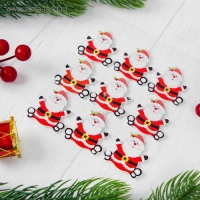 Новогодний декор-наклейки "Весёлый дедушка", набор 9 шт. Новогодний декор-наклейки "Весёлый дедушка", набор 9 шт.