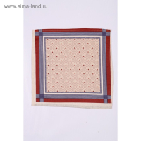 Платок носовой мужской 28х28см, 12шт, рис 21163-3 микс, ситец 100г/м, хл100%