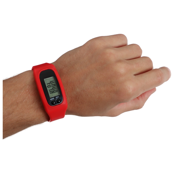 Шагомер-часы, 25 х 1.5 х 4 см, цвета МИКС Шагомер-часы, 25 х 1.5 х 4 см, цвета МИКС