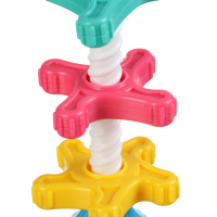 Развивающая игрушка пирамидка &laquo;Закрути меня&raquo; с шестеренками, погремушка, Крошка Я