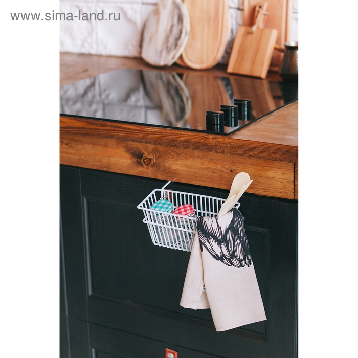 Корзина подвесная Доляна, 20&times;8&times;10 см, цвет белый