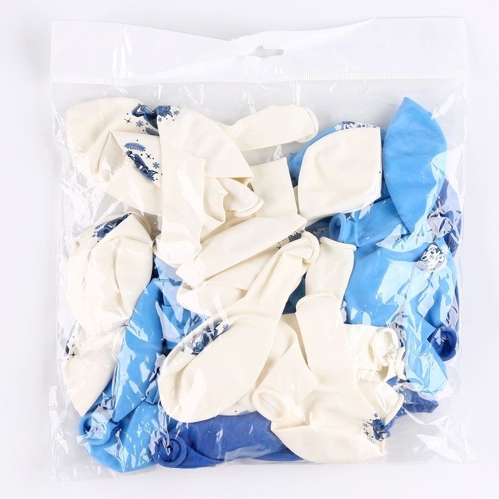 Воздушный шар латексный 12" &laquo;Зимний дракон&raquo;, 50 шт.