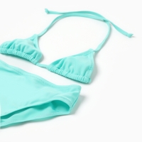 Купальник раздельный для девочек, цвет бирюзовый, рост 104-110 см