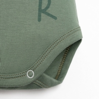 Боди Крошка Я "NY", рост 62-68 см, цвет хаки Боди Крошка Я "NY", рост 62-68 см, цвет хаки