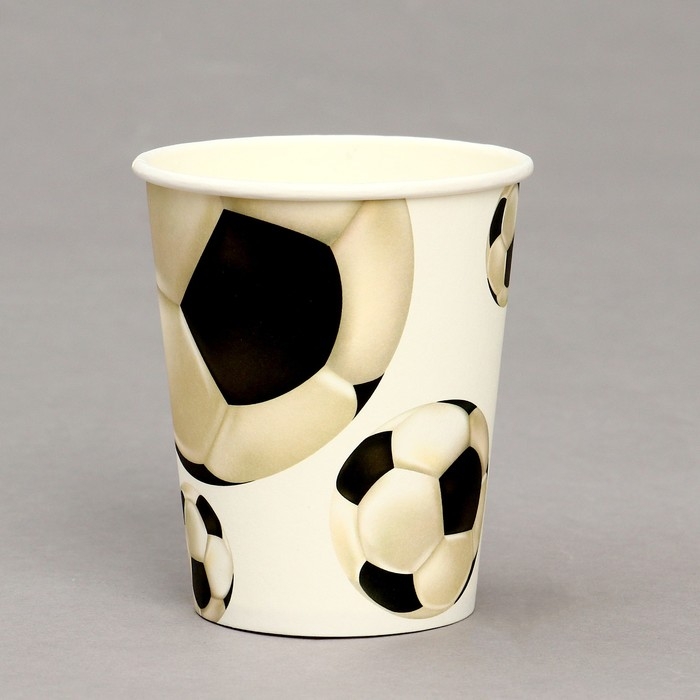Стакан бумажный &laquo;Футбол&raquo;, в наборе 6 шт.