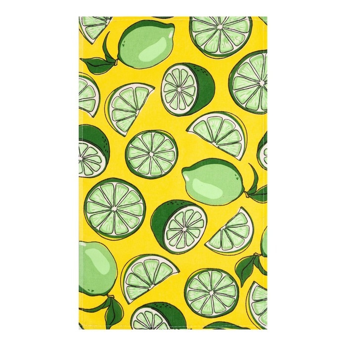 Полотенце кухонное Доляна Lime 35х60 см, 100% хлопок, 160г/м2